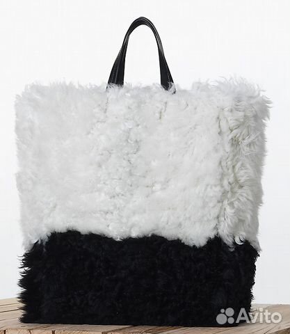 Сумка, рюкзак из меха и кожи