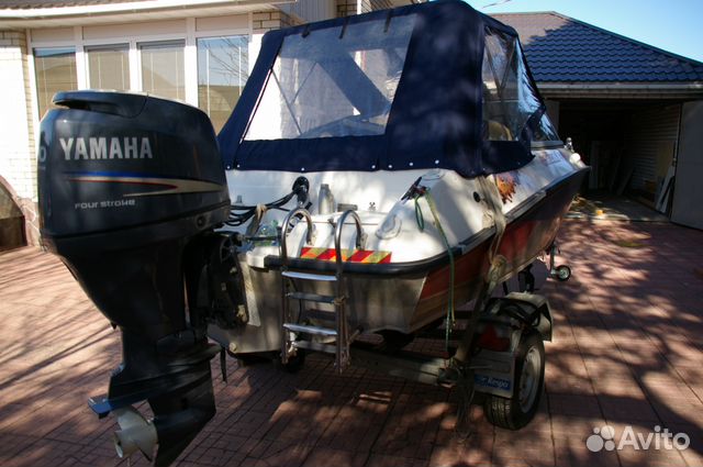 Моторная лодка Grizzly- 490 с двиг. Yamaha F80BET