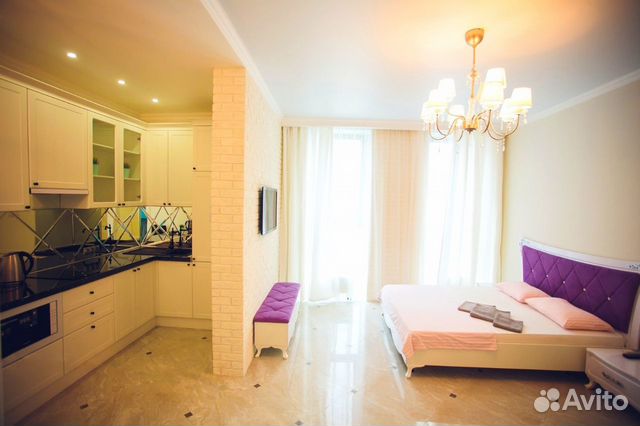 

1-к. квартира в апарт-отеле, 40 м², 2 кровати