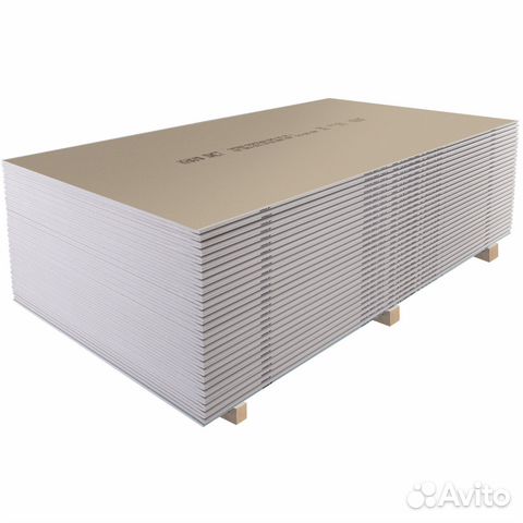 Гипсокартон Knauf гсп-А 2500x1200х12.5 мм