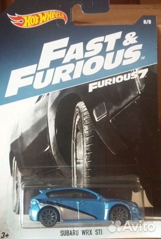 Subaru Impreza WRX STI Fast and Furious Hot Wheels