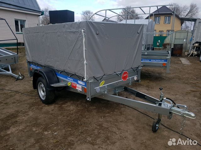 Прицеп Тавиалс Премиум 2.53х1.26 тент 1000мм прямо