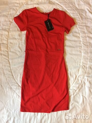 Новое красное платье, размер 44-46
