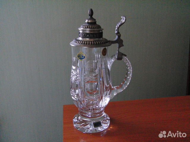 Пивная кружка beyer. Германия, свинцовый хрусталь