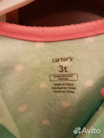 Комбинезон флисовый новый Carters 3Т Комбинезон флисовый новый Carters 3Т