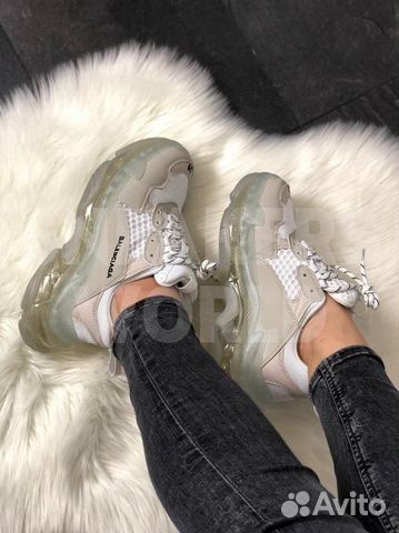 Кроссовки Balenciaga Triple s Grey White