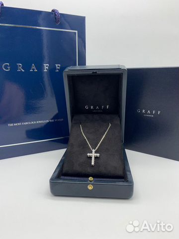 Крест graff из золота 750 с бриллиантами 2/3