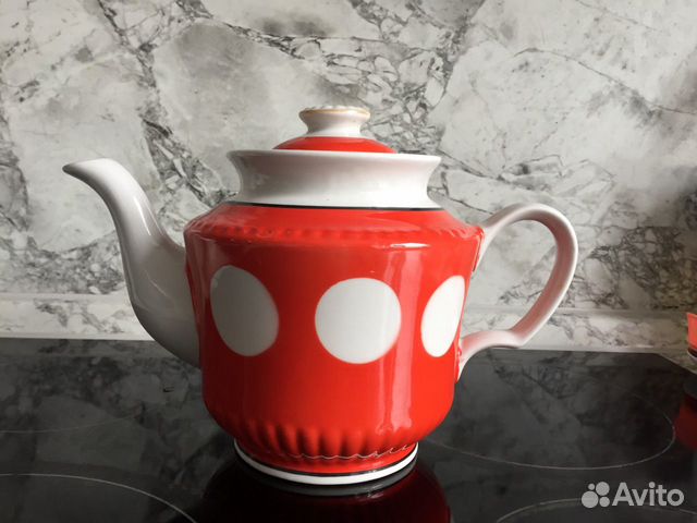 Чайник и вазочка - гороховое ретро СССР