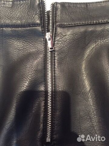 Юбка кожаная размер м