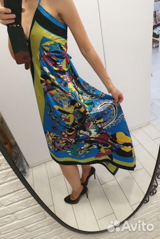 Итальянское платье-платок р-р 42-46