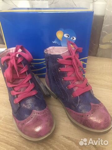 Новые осенние ботинки фирмы Капитошка,30р, стелька Новые осенние ботинки фирмы Капитошка,30р, стелька