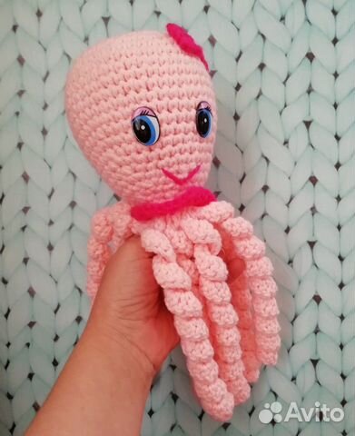 Вязаная осьминожка-девочка Вязаная осьминожка-девочка