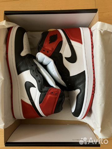 wmns air jordan 1 high og satin black toe