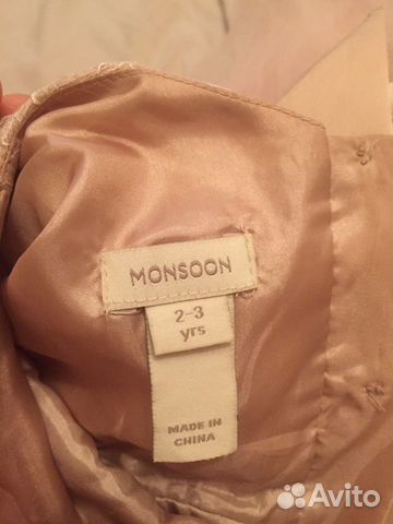 Платье Monson 2-3 года Платье Monson 2-3 года