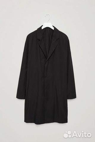 Пальто COS Dropped Shoulder Coat Black Пальто COS Dropped Shoulder Coat Black