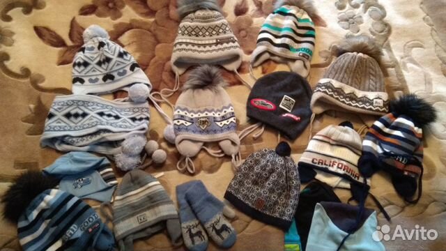 Шапочки на мальчика 2 -4 года