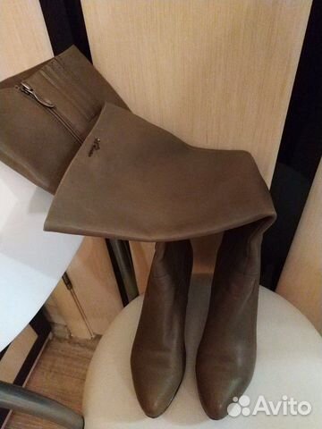 Осенние сапоги, натур.кожа