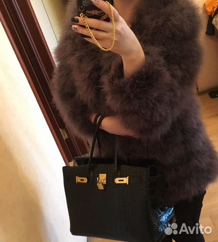 Шуба из страуса 44 размер Шуба из страуса 44 размер