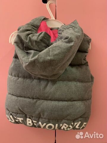 Жилет серый с розовым, Reserved, 98 размер Жилет серый с розовым, Reserved, 98 размер