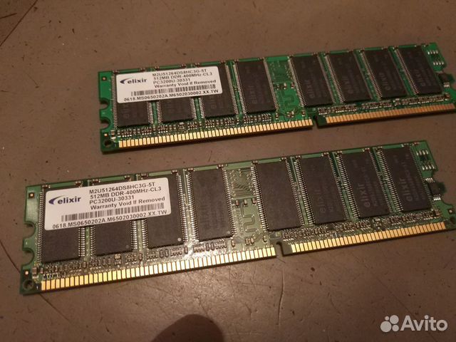 Оперативная память Elixir DDR-400MHz на 512 Mb