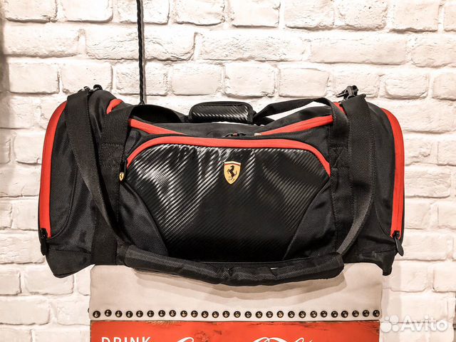 Чёрная сумка Ferrari, оригинал Чёрная сумка Ferrari, оригинал