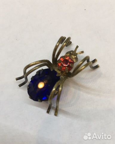 Винтаж: брошь паук СССР