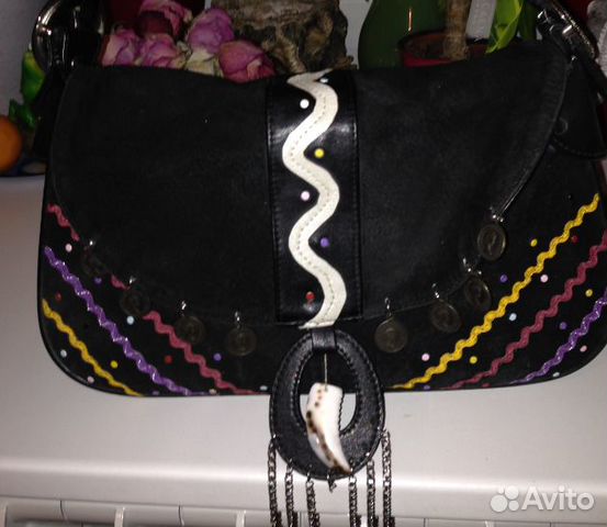 Сумка нат. замша