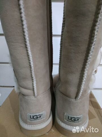 UGG угги, песочные с 3-мя пуговицами, высокие UGG угги, песочные с 3-мя пуговицами, высокие