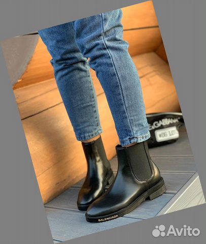 Ботинки кожаные Balenciaga Ботинки кожаные Balenciaga