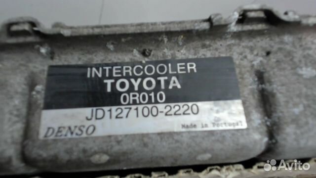 Радиатор интеркулера Toyota Corolla Verso, 2007 Радиатор интеркулера Toyota Corolla Verso, 2007