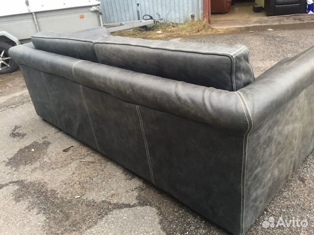 Кожаный диван Италия, лофт