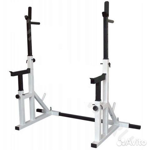 Стойки для штанги силовые с подстраховкой белые