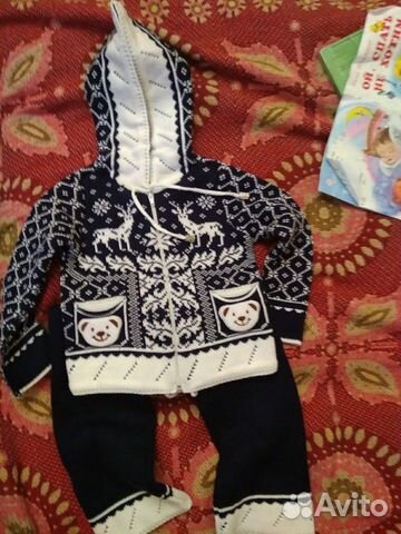 Новый детский шерстяной костюм