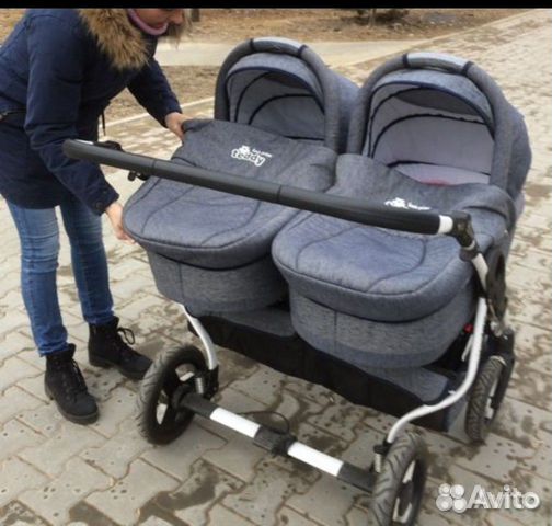 Коляска для двойни Teddy Fenix Duo (2в1)