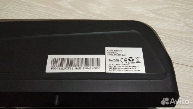 Аккумуляторная батарея 52V 12.8Ah для велосипеда Аккумуляторная батарея 52V 12.8Ah для велосипеда