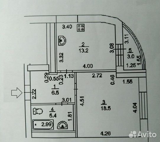 1-к квартира, 45.1 м², 21/25 эт. 1-к квартира, 45.1 м², 21/25 эт.