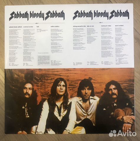 Грампластинка виниловая Black Sabbath Грампластинка виниловая Black Sabbath