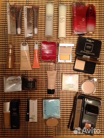 Shiseido, Payot, Dior, Collistar, Clarins, Cliniqu Shiseido, Payot, Dior, Collistar, Clarins, Cliniqu