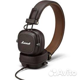 Новые наушники Marshall Major III коричневые