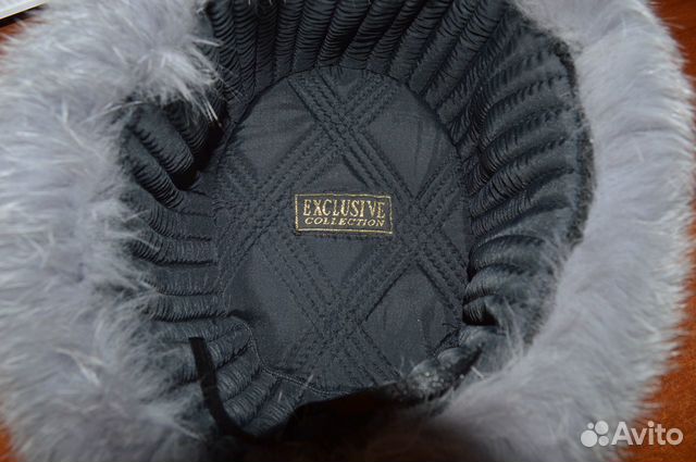 Шапка из песца голубого новая Шапка из песца голубого новая