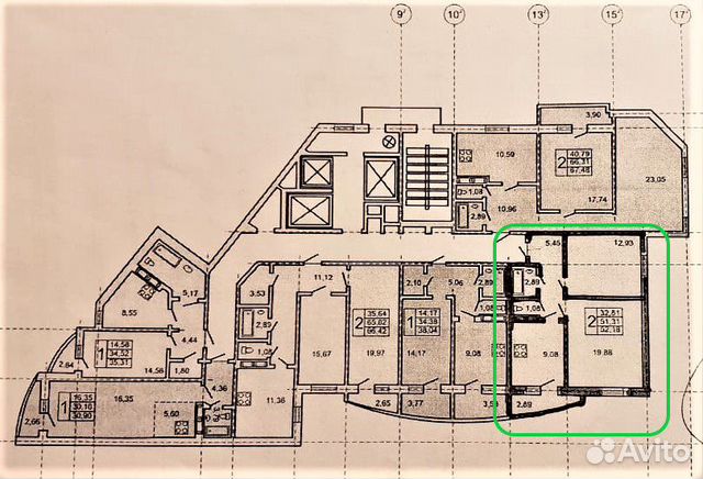2-к квартира, 51.4 м², 11/25 эт. 2-к квартира, 51.4 м², 11/25 эт.