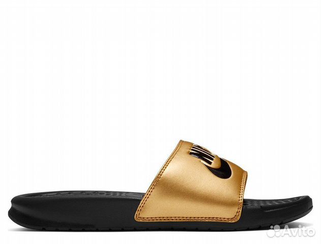 Сланцы Nike Benassi JDI W Black & Gold original Сланцы Nike Benassi JDI W Black & Gold original