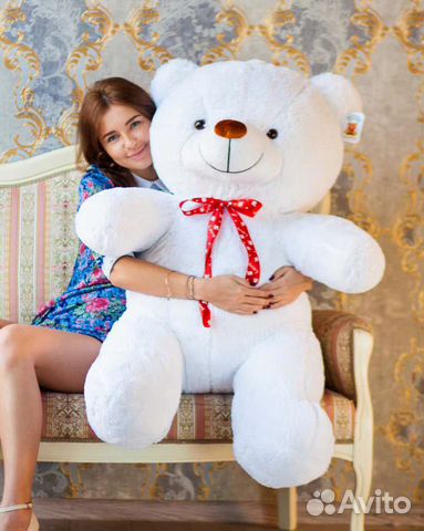 Плюшевый медведь 140 белый Плюшевый медведь 140 белый
