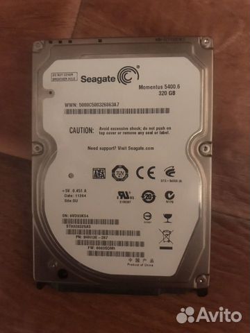 HDD 2.5 320 нерабочий HDD 2.5 320 нерабочий