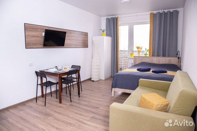 

Квартира-студия, 27 м², 2 кровати