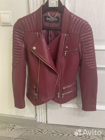 Куртка кожаная balmain xs Куртка кожаная balmain xs