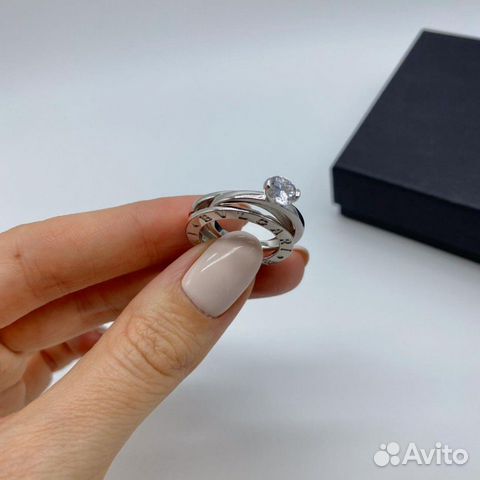 Кольцо Трансформер Булгари Bvlgari сереьро Zero.1