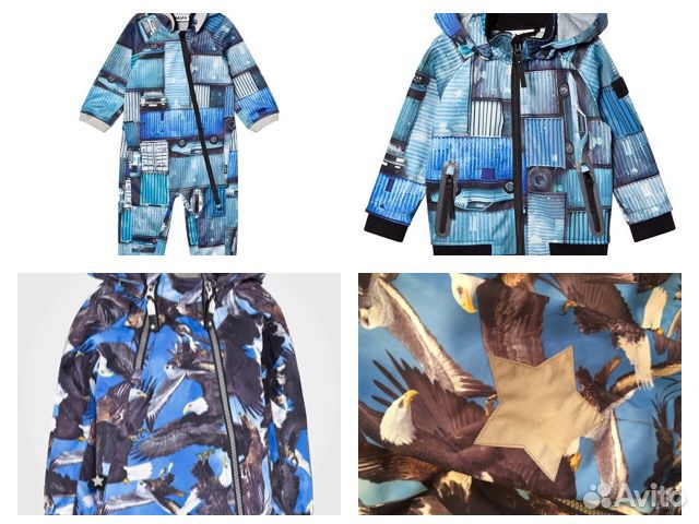Molo орлы 104, новый Softshell комбинезон 74