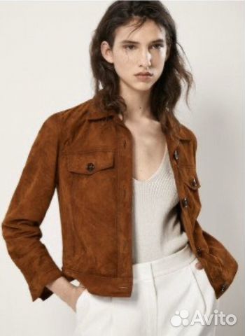 Терракотовая замшевая куртка Massimo Dutti (36, S) Терракотовая замшевая куртка Massimo Dutti (36, S)