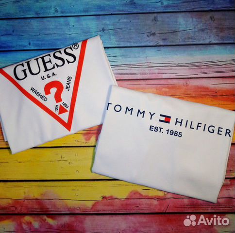 Две футболки Tommy Hilfiger + Guess